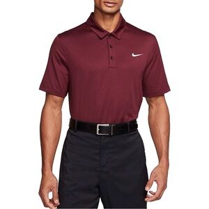 Nike Mens Football Golf Athletic Polo T-Shirts CT4581-669 3XL Maroon Dri-Fit